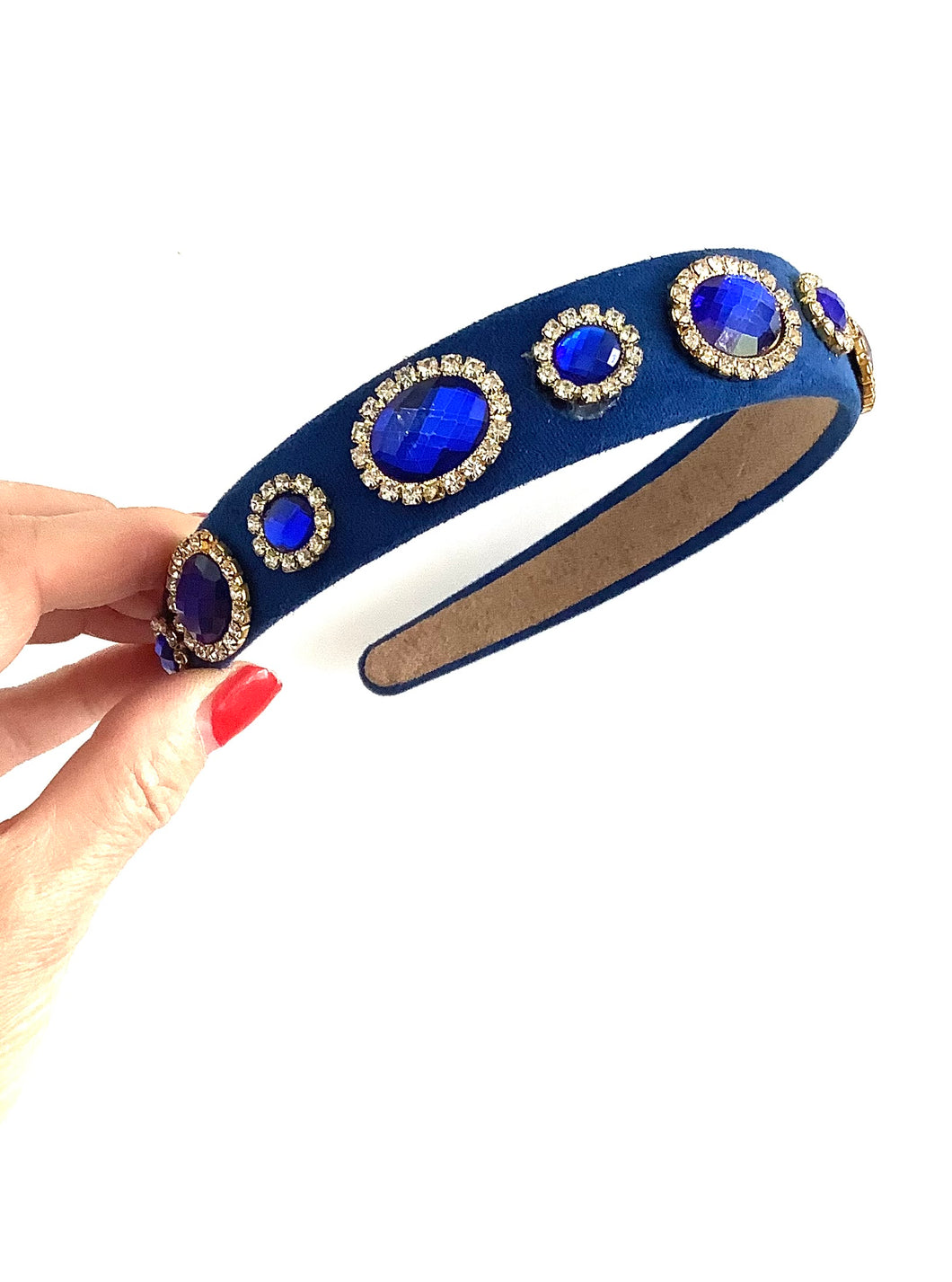 Blue Jewelled Headband