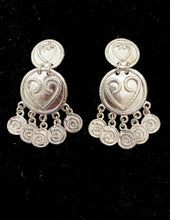 Load image into Gallery viewer, Clip On Silver Vintage Charm Earrings
