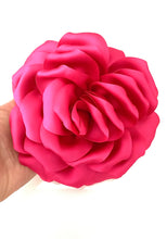 Load image into Gallery viewer, Pink Satin Flower Corsage Brooch

