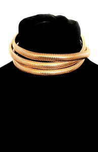 Gold Omega Choker Necklace