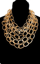 Load image into Gallery viewer, Gold Layered Chunky Chain Statement Necklace
