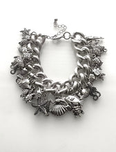 Load image into Gallery viewer, Silver Sea Life Charm Bracelet
