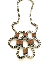 Load image into Gallery viewer, Silver and Grey Geometric Necklace
