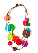 Load image into Gallery viewer, Bright Acrylic Disc Necklace
