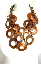Load image into Gallery viewer, Brown Resin Disc Necklace
