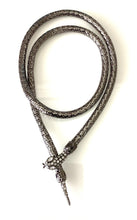 Load image into Gallery viewer, Vintage Gunmetal Long Snake Necklace
