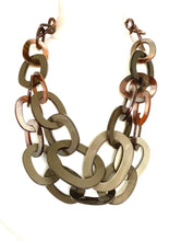 Load image into Gallery viewer, Khaki Double Chain Link Necklace
