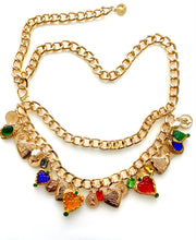 Load image into Gallery viewer, Multi Charm Gold Chain Belt
