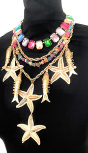 Jewelled Starfish Necklace