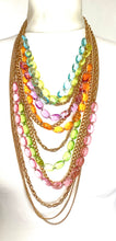 Load image into Gallery viewer, Pastel Bead and Chain Necklace
