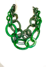 Load image into Gallery viewer, Green Acrylic Chain Necklace
