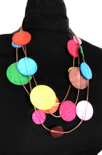 Load image into Gallery viewer, Bright Acrylic Disc Necklace
