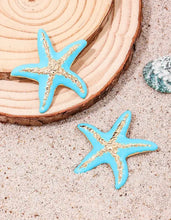 Load image into Gallery viewer, Turquoise Starfish Earrings
