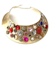 Load image into Gallery viewer, Jewelled Torque Choker Necklace
