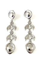 Load image into Gallery viewer, Vintage Long Silver Drop Earrings
