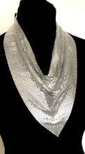 Load image into Gallery viewer, Silver Chainmail Neckerchief Necklace
