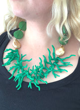 Load image into Gallery viewer, Green Coral Branch Style Necklace
