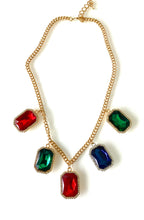Load image into Gallery viewer, Jewelled Chain Statement Necklace
