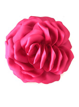 Load image into Gallery viewer, Pink Satin Flower Corsage Brooch
