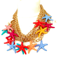 Load image into Gallery viewer, Starfish Chunky Gold Chain Necklace
