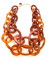 Load image into Gallery viewer, Amber Acrylic Chain Necklace
