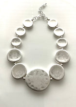 Load image into Gallery viewer, Brushed Silver Disc Necklace
