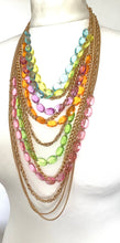 Load image into Gallery viewer, Pastel Bead and Chain Necklace
