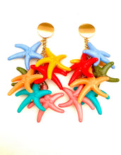 Load image into Gallery viewer, Long Starfish Statement Earrings
