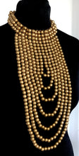 Load image into Gallery viewer, Stunning Gold Beaded Statement Necklace
