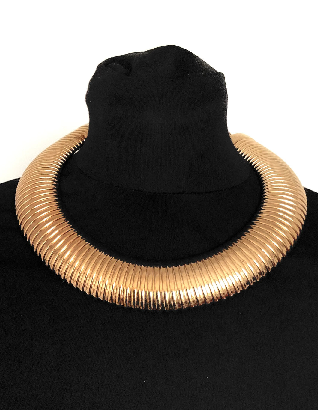 Gold Omega Style Necklace