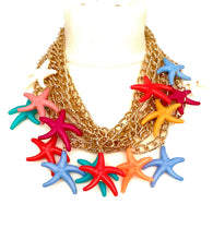 Load image into Gallery viewer, Starfish Chunky Gold Chain Necklace
