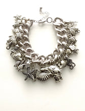 Load image into Gallery viewer, Silver Sea Life Charm Bracelet
