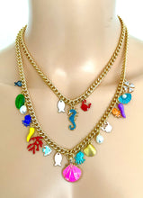 Load image into Gallery viewer, Mini Sea Life Charm Layered Necklace
