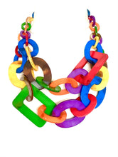 Load image into Gallery viewer, Double Resin Link Necklace
