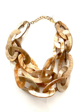 Load image into Gallery viewer, Chunky Beige Acrylic Chain Necklace
