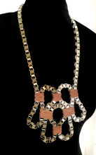 Load image into Gallery viewer, Silver and Grey Geometric Necklace
