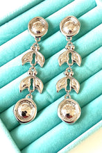 Load image into Gallery viewer, Vintage Long Silver Drop Earrings
