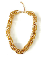 Load image into Gallery viewer, Chunky Gold Layered Waterfall Statement Necklace
