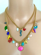 Load image into Gallery viewer, Mini Sea Life Charm Layered Necklace
