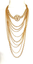 Load image into Gallery viewer, Gold Lions Head Long Chain Necklace

