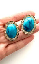 Load image into Gallery viewer, Clip On Turquoise Vintage Earrings
