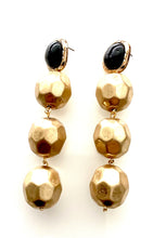 Load image into Gallery viewer, Gold Brass Bead Earrings
