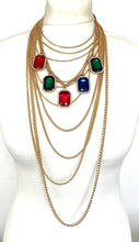 Load image into Gallery viewer, Jewelled Chain Statement Necklace
