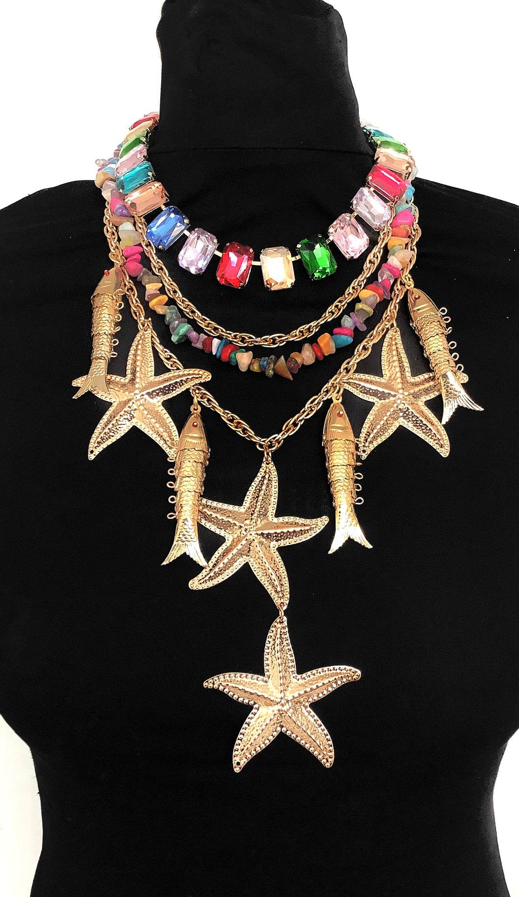 Jewelled Starfish Necklace