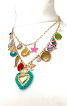 Load image into Gallery viewer, Ibiza Boho Handmade Charm Necklace Aqua
