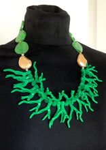 Load image into Gallery viewer, Green Coral Branch Style Necklace
