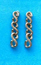 Load image into Gallery viewer, Clip On Gold Vintage Chain Earrings
