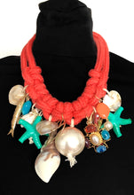 Load image into Gallery viewer, Chunky Rope Sea Life Statement Necklace
