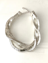 Load image into Gallery viewer, Silver Metal Twist Necklace
