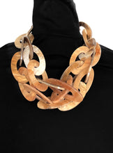 Load image into Gallery viewer, Chunky Beige Acrylic Chain Necklace
